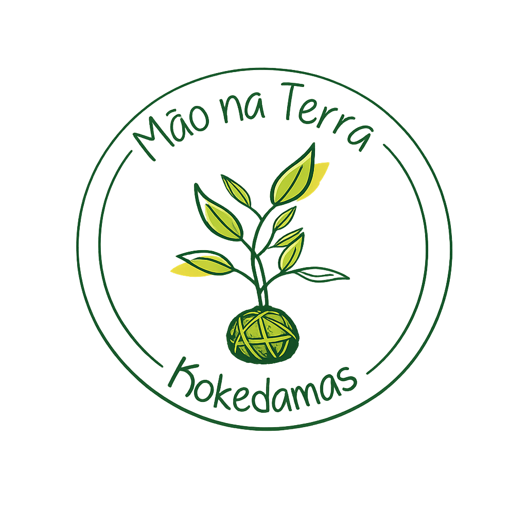 Mão na Terra Kokedamas
